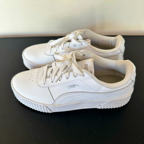 Puma Ladies' White Platform Shoe Carina in size 7.5 - Picture 9 of 11